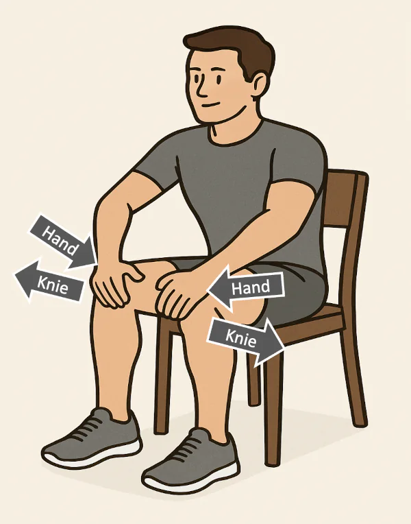 Notbremse-Übung - Hände und Knie